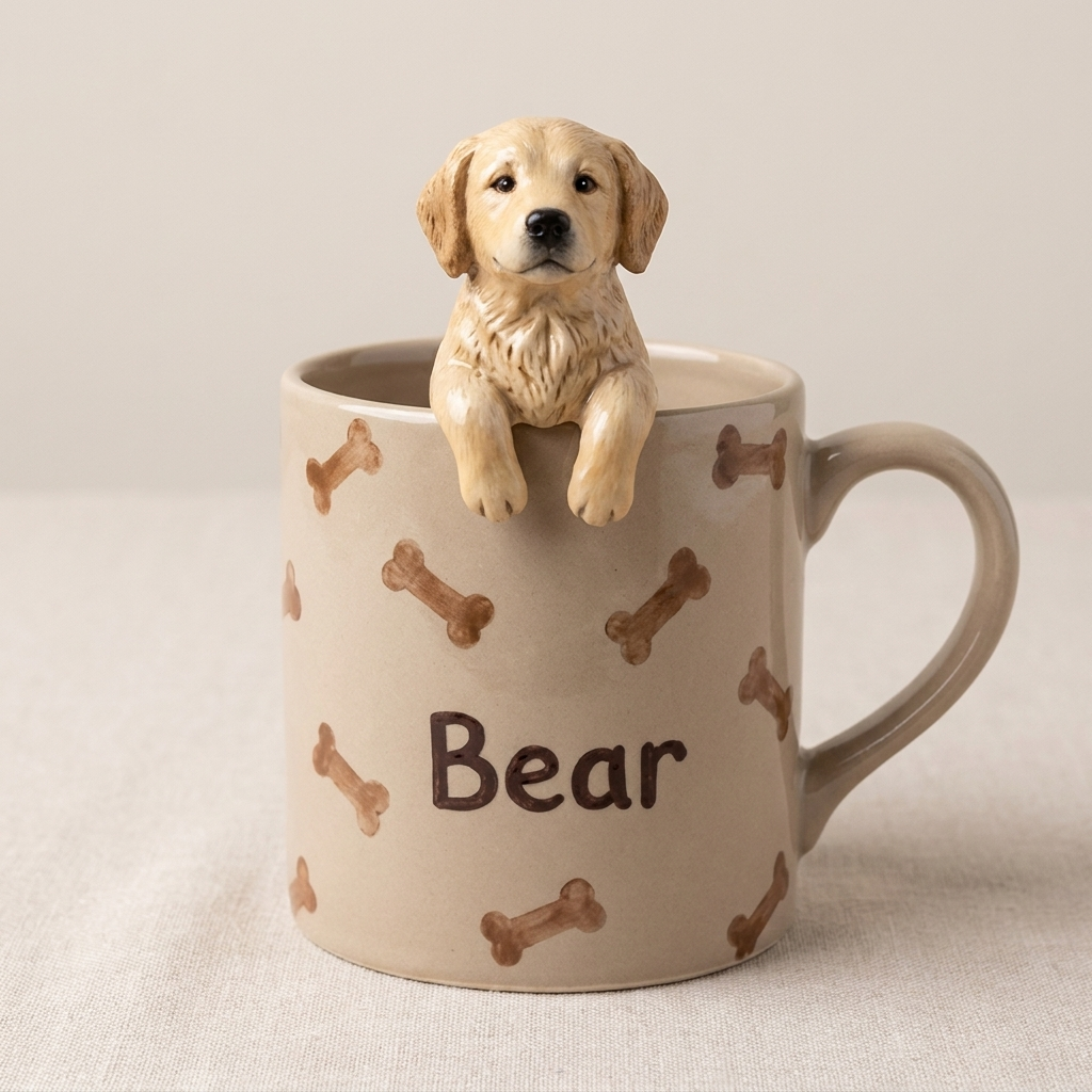 Sand pet figurine mug